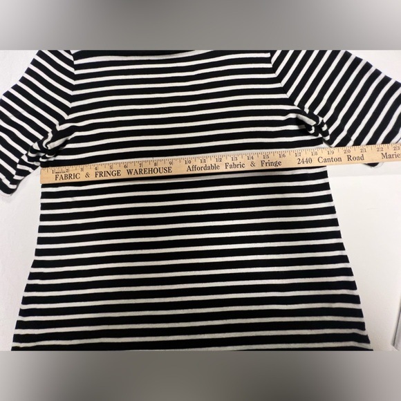 CHARTER CLUB BLACK AND WHITE PIMA COTTON SHORT SLEEVE TEE SHIRT. SIZE XL - Picture 6 of 7